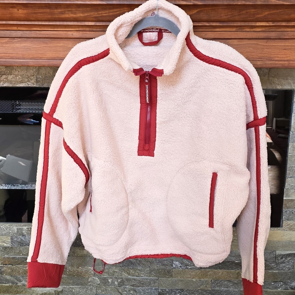 FP Movement by Free People. Mountain High Half Zip Fleece Pull over. NWOT. Med - Picture 7 of 7
